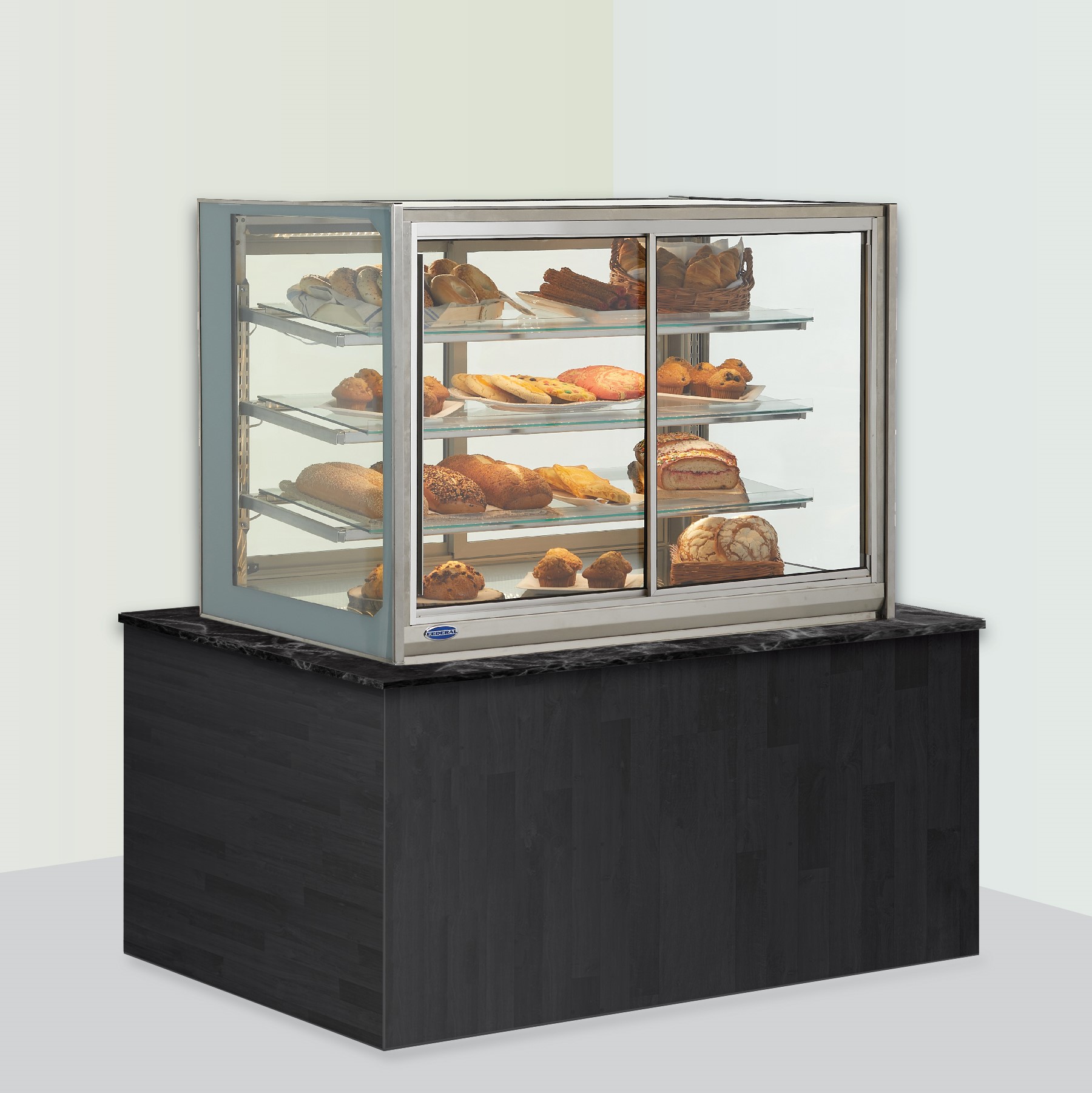VANILLA ディスプレイ Italian Glass Series - Non-Refrigerated Self-Serve Counter