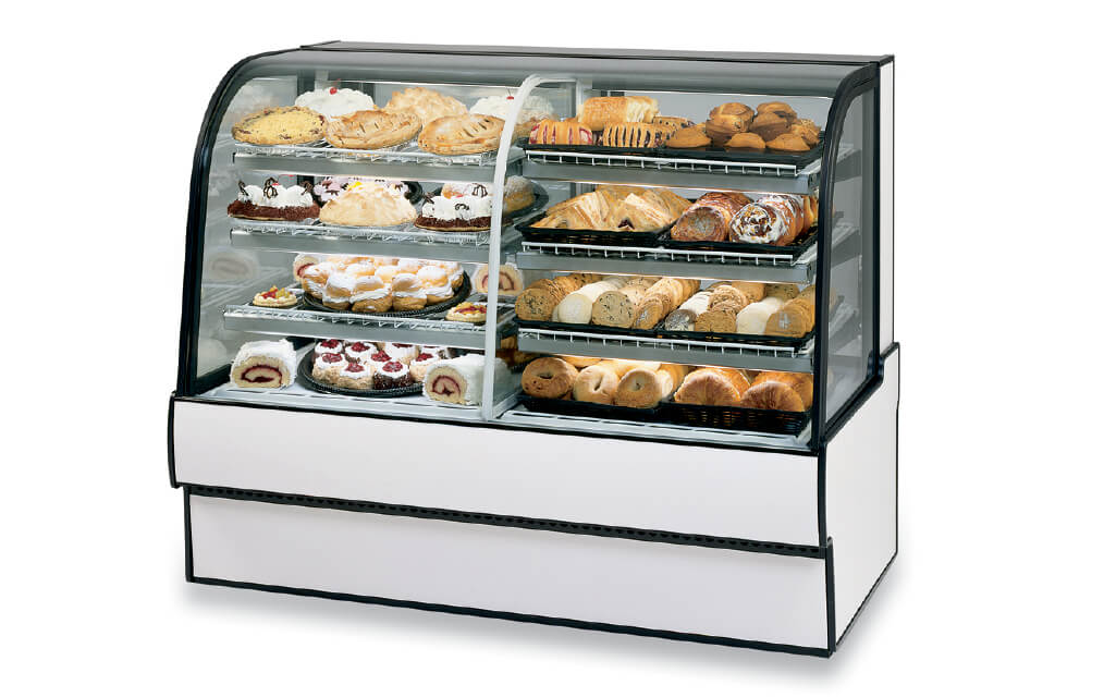 glass bakery display case