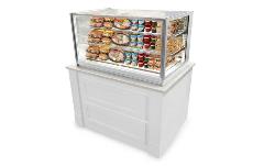 ITALIAN GLASS ITR4826 REFRIGERATED DROP-IN MERCHANDISER IN WHITE CABINET ITALIAN GLASS ITR4826 REFRIGERATED DROP-IN MERCHANDISER IN WHITE CABINET