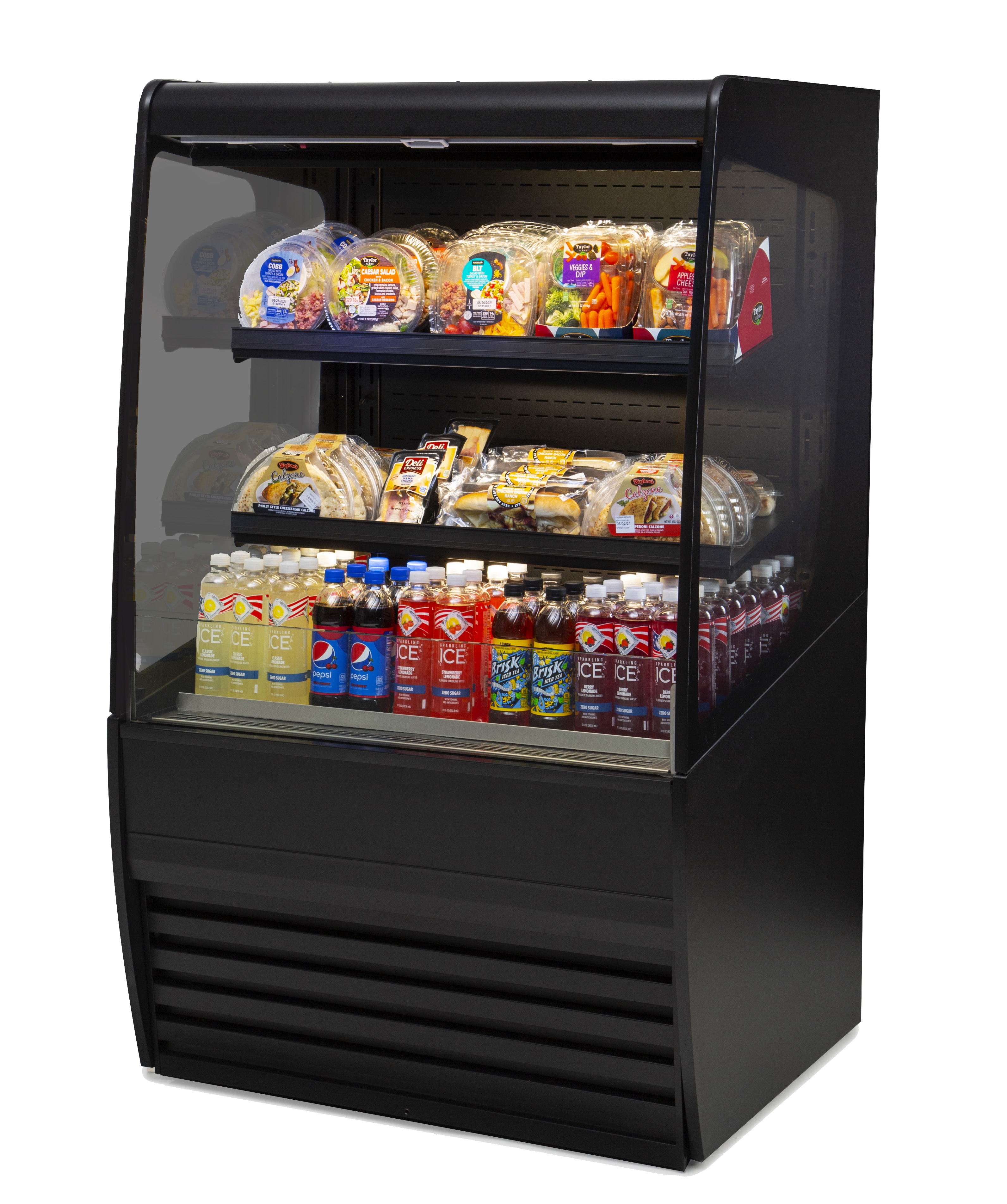 Vision Series - Curved End Self-Serve Heated Display Cases - 60